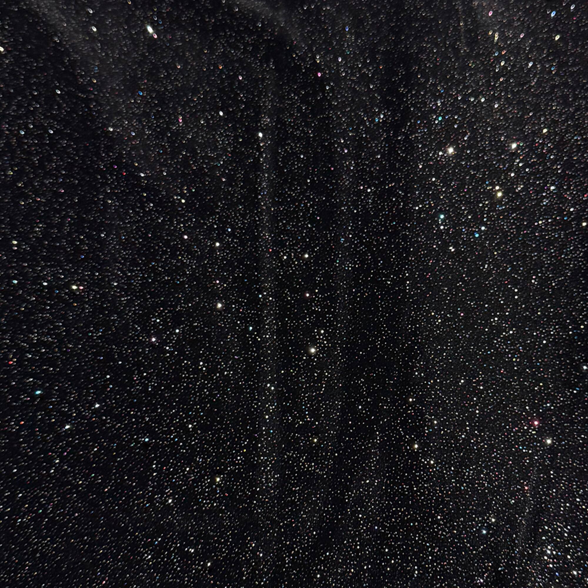Feldman Black Sparkle Stretch Velvet Fabric